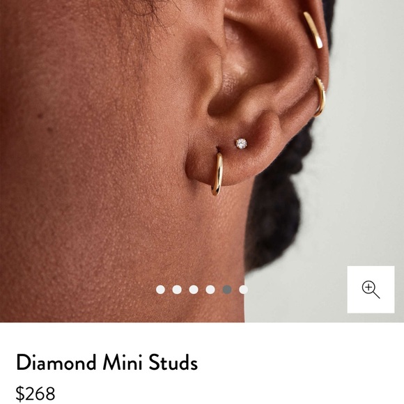 Mejuri Diamond mini studs - Picture 5 of 5